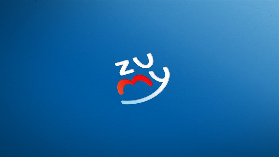 Símbolo da Zumy em fundo azul